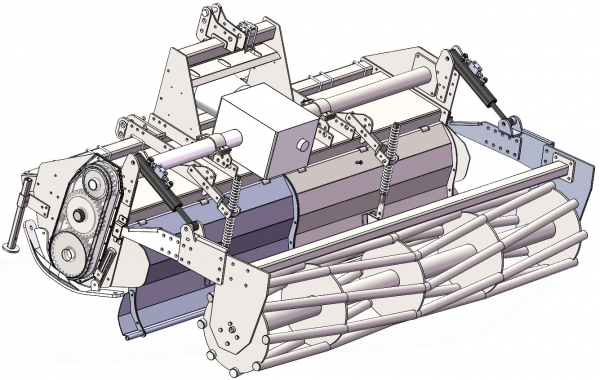 Victory Rear roller with hydraulic connection kit for Victory HTLX Rotary Tiller